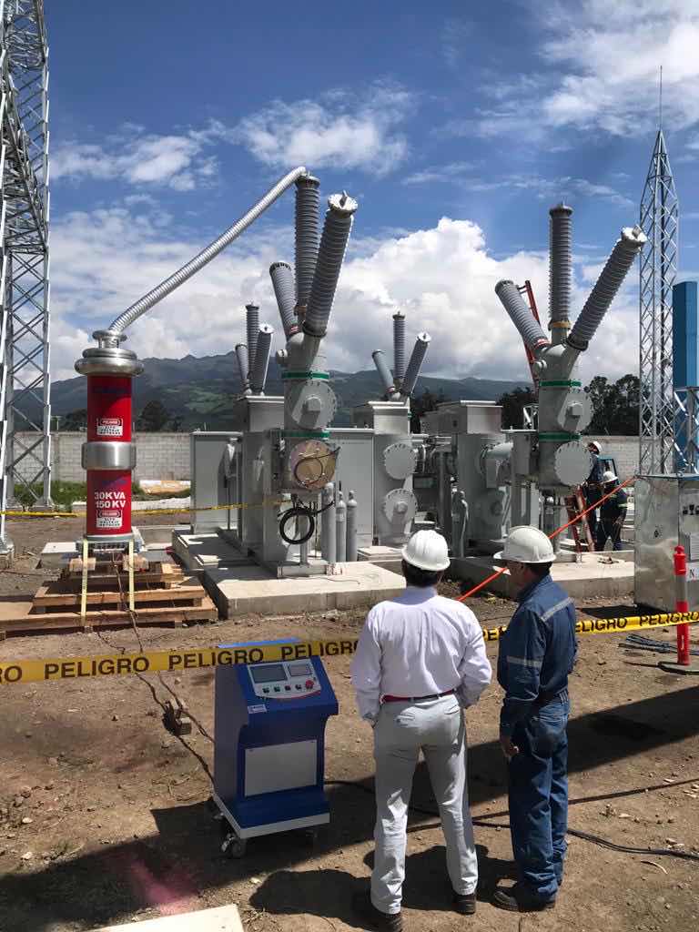 工频耐压试验装置试验现场