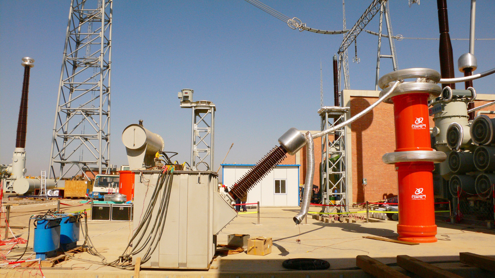 变频串联谐振耐压试验装置客户现场 变频串联谐振耐压试验装置客户现场